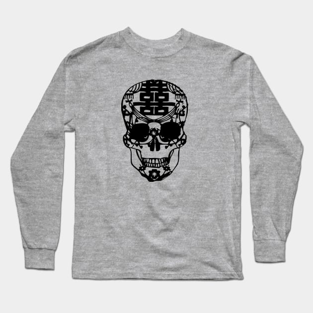 ELEGANT SKULL Long Sleeve T-Shirt by VeRaWoNg